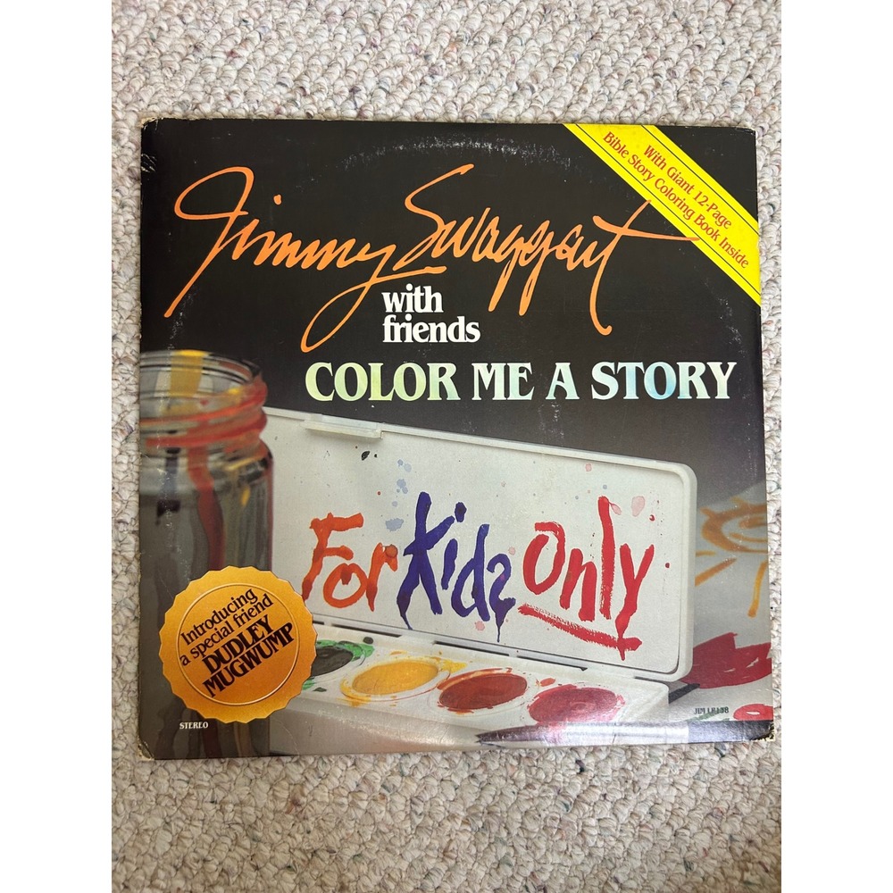 Jimmy Swaggart Color Me A Story Vinyl LP 1980 JLP-138 Dudley Mugwump Gospel
